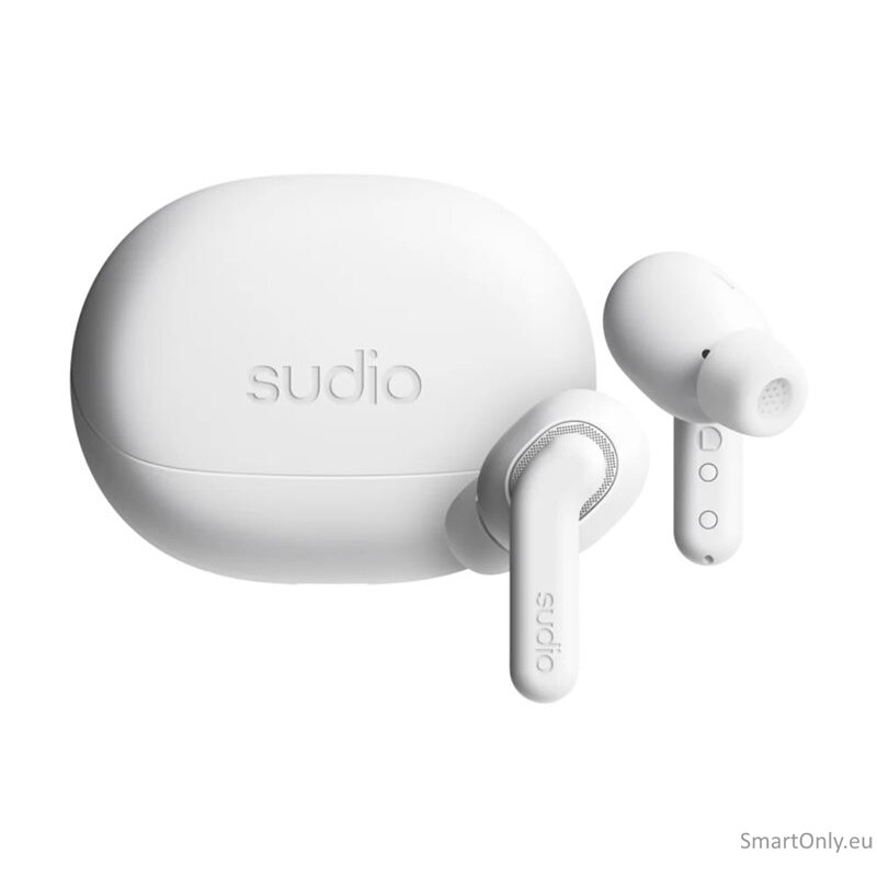 Sudio Earbuds | E4 Pro | Bluetooth | In-ear | Microphone | Cloud White | Noise canceling | Noise reduction | Wireless 5 Sudio Earbuds | E4 Pro | Bluetooth | In-ear | Microphone | Cloud White | Noise canceling | Noise reduction | Wireless 5