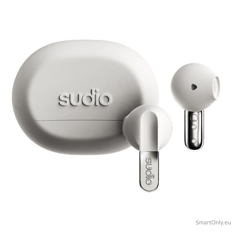 Sudio Earbuds | N3 | Bluetooth | On-ear | Microphone | Milky White | Wireless 5
