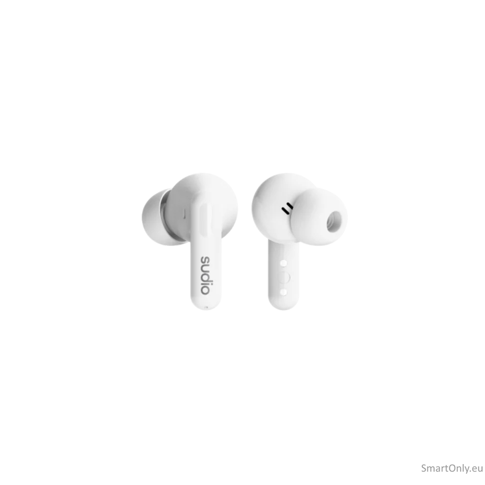 Sudio C8 True Wireless Earbuds, White 1 Sudio C8 True Wireless Earbuds, White 1