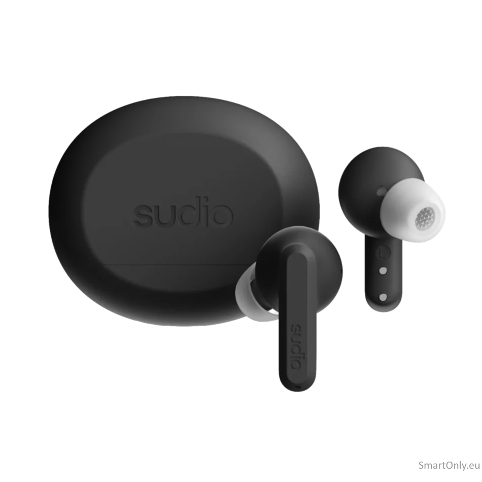 Sudio Earbuds | A3 Pro | Bluetooth | In-ear | Microphone | Cloudy Black | Noise canceling | Wireless Sudio Earbuds | A3 Pro | Bluetooth | In-ear | Microphone | Cloudy Black | Noise canceling | Wireless
