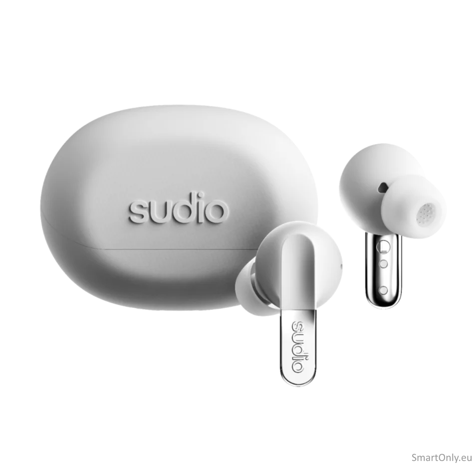 Sudio Earbuds | N3 Pro | Bluetooth | In-ear | Microphone | Chrome White | Noise canceling | Wireless Sudio Earbuds | N3 Pro | Bluetooth | In-ear | Microphone | Chrome White | Noise canceling | Wireless