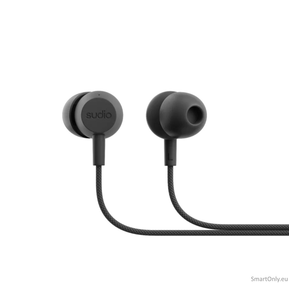Sudio Earbuds | V3 | USB-C | In-ear | Microphone | Dusty Black Sudio Earbuds | V3 | USB-C | In-ear | Microphone | Dusty Black