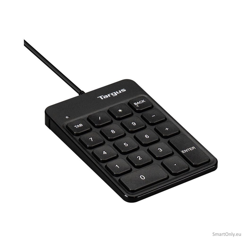 Targus | Numeric EcoSmart | Numeric Keypad | Wired | Black 7 Targus | Numeric EcoSmart | Numeric Keypad | Wired | Black 7