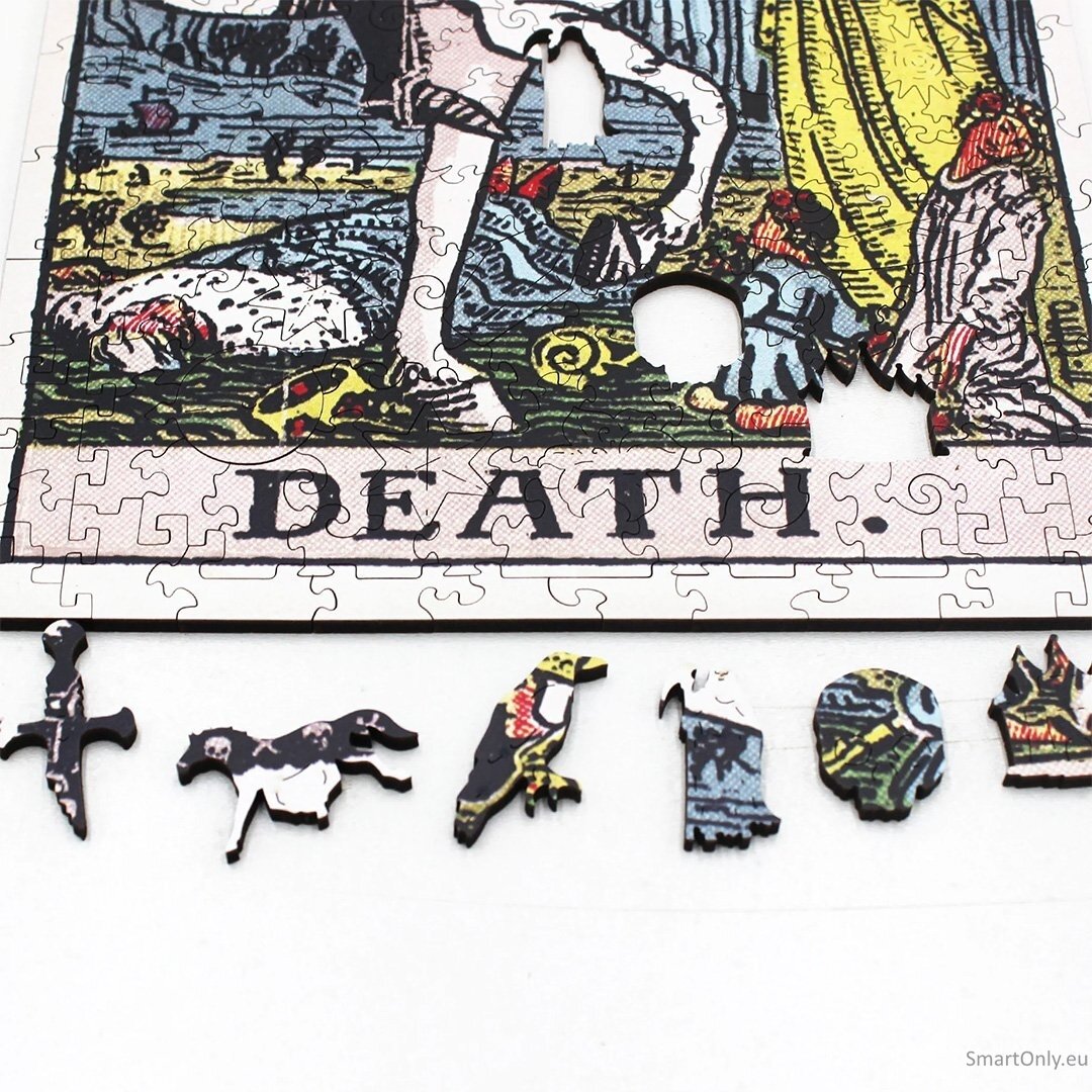 Tarot: Death (Rider-Waite) Dėlionė Iš Medžio (250 detalių) Fantasy Puzzles 4 Tarot: Death (Rider-Waite) Dėlionė Iš Medžio (250 detalių) Fantasy Puzzles 4