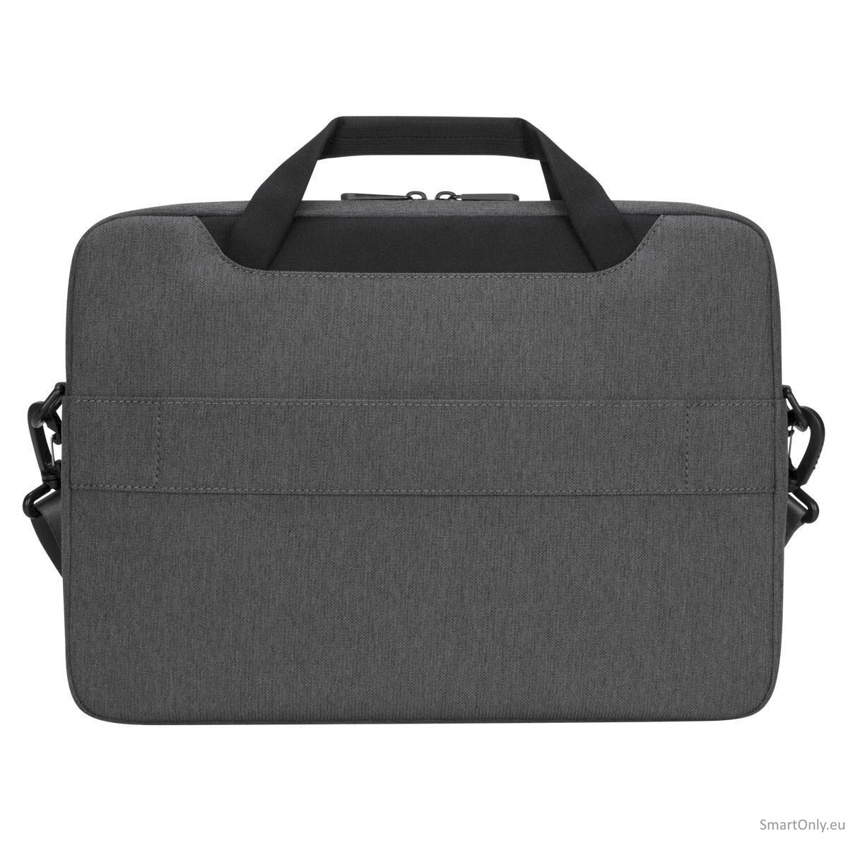 Targus Slimcase with EcoSmart Cypress Fits up to size 15.6 ", Grey, Shoulder strap 4 Targus Slimcase with EcoSmart Cypress Fits up to size 15.6 ", Grey, Shoulder strap 4