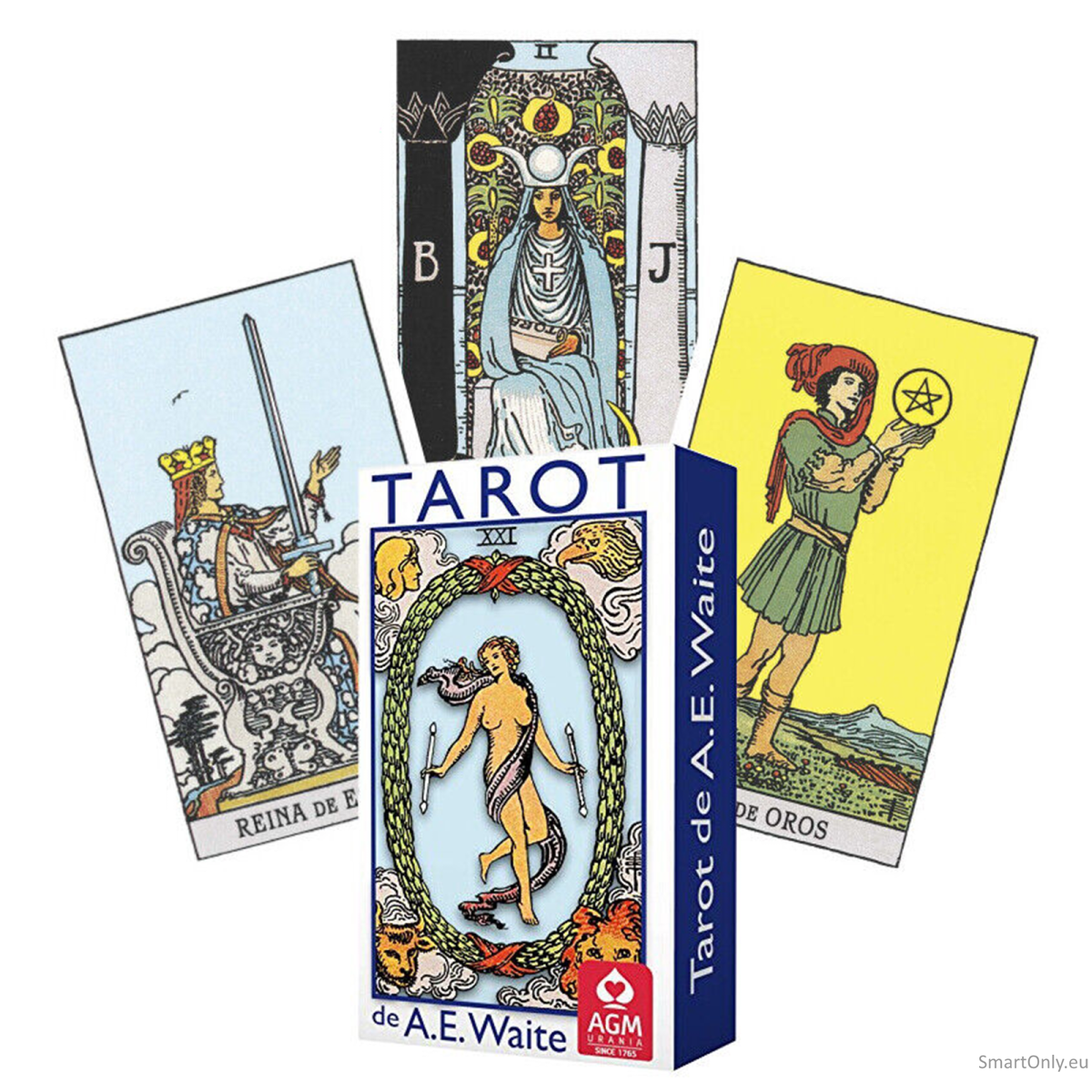 Tarot De Ae Waite Standard Blue Edition In Spanish kortos AGM Tarot De Ae Waite Standard Blue Edition In Spanish kortos AGM