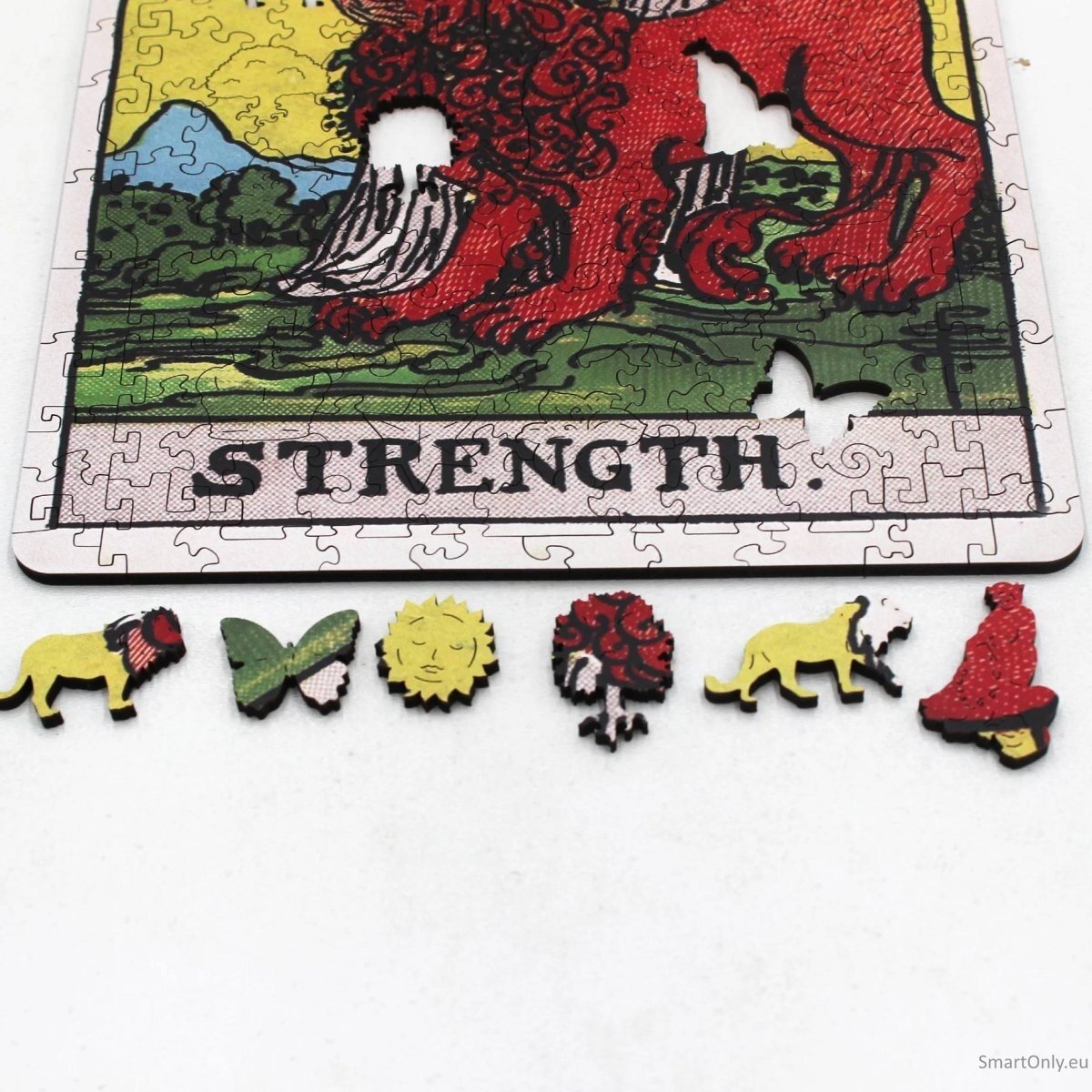 Tarot: The Strength (Rider-Waite) Dėlionė Iš Medžio (250 detalių) Fantasy Puzzles 5 Tarot: The Strength (Rider-Waite) Dėlionė Iš Medžio (250 detalių) Fantasy Puzzles 5
