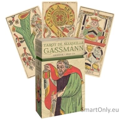 Tarot de Marseille Gassmann - Limituoto leidimo taro kortos Lo Scarabeo Tarot de Marseille Gassmann - Limituoto leidimo taro kortos Lo Scarabeo