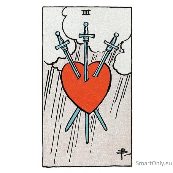 Tarot de A.E. Waite Tarot kortos Portugališkas leidimas Kišeninis variantas AGM 3 Tarot de A.E. Waite Tarot kortos Portugališkas leidimas Kišeninis variantas AGM 3