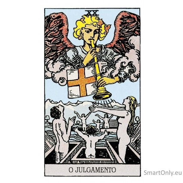 Tarot de A.E. Waite Tarot kortos Portugališkas leidimas Kišeninis variantas AGM 7 Tarot de A.E. Waite Tarot kortos Portugališkas leidimas Kišeninis variantas AGM 7