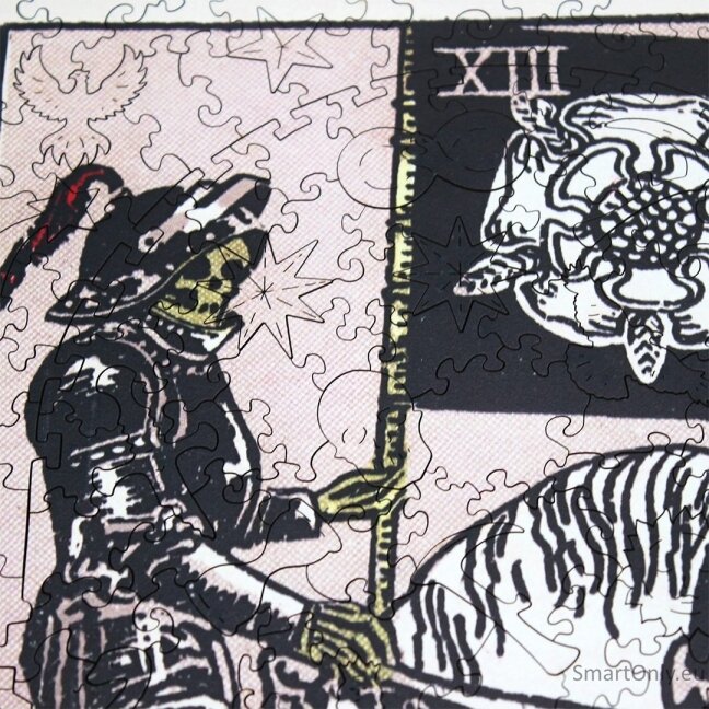 Tarot: Death (Rider-Waite) Dėlionė Iš Medžio (250 detalių) Fantasy Puzzles 3 Tarot: Death (Rider-Waite) Dėlionė Iš Medžio (250 detalių) Fantasy Puzzles 3