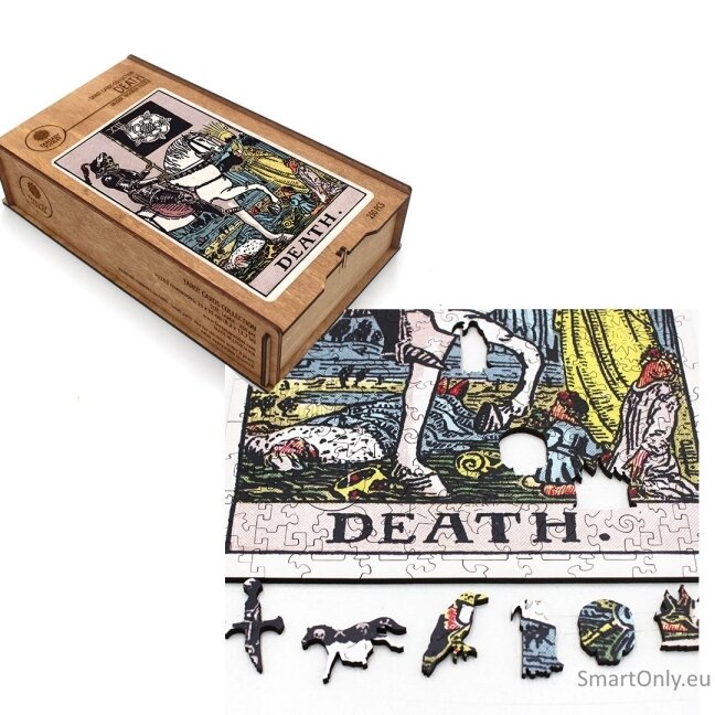 Tarot: Death (Rider-Waite) Dėlionė Iš Medžio (250 detalių) Fantasy Puzzles Tarot: Death (Rider-Waite) Dėlionė Iš Medžio (250 detalių) Fantasy Puzzles