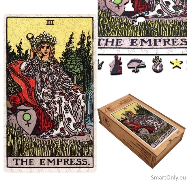 Tarot: The Empress (Rider-Waite) Dėlionė Iš Medžio (250 detalių) Fantasy Puzzles Tarot: The Empress (Rider-Waite) Dėlionė Iš Medžio (250 detalių) Fantasy Puzzles