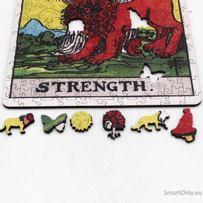 Tarot: The Strength (Rider-Waite) Dėlionė Iš Medžio (250 detalių) Fantasy Puzzles 5