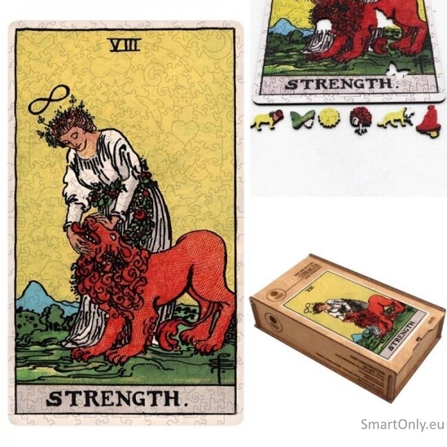 Tarot: The Strength (Rider-Waite) Dėlionė Iš Medžio (250 detalių) Fantasy Puzzles