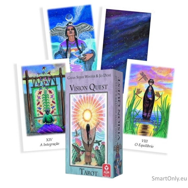 Tarot Vision Quest, pagal Gayan Sylvie Winter ir Jo Dose Portugališkas leidimas AGM Tarot Vision Quest, pagal Gayan Sylvie Winter ir Jo Dose Portugališkas leidimas AGM