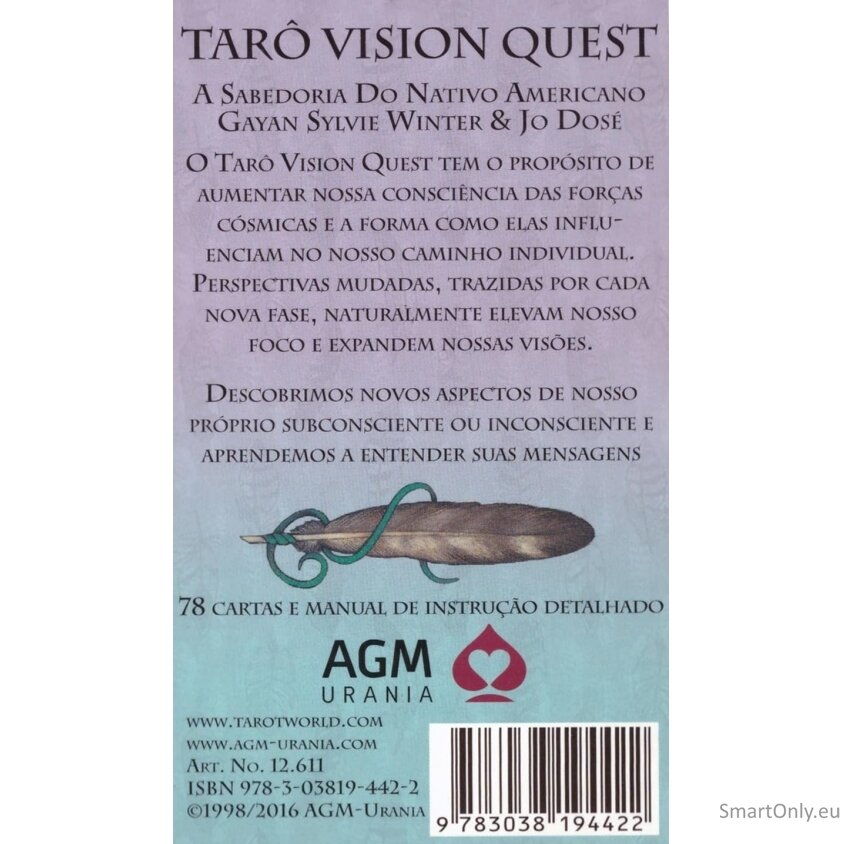 Tarot Vision Quest, pagal Gayan Sylvie Winter ir Jo Dose Portugališkas leidimas AGM 6 Tarot Vision Quest, pagal Gayan Sylvie Winter ir Jo Dose Portugališkas leidimas AGM 6
