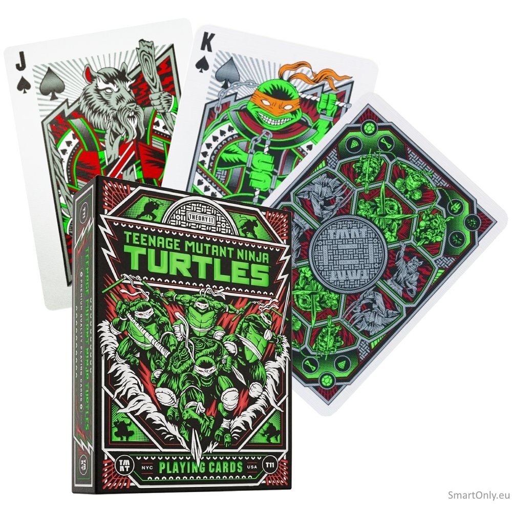 Teenage Mutant Ninja Turtles žaidimo kortos Theory11 Teenage Mutant Ninja Turtles žaidimo kortos Theory11