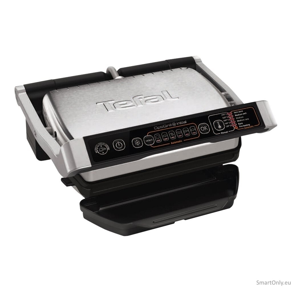 TEFAL | OptiGrill Initial | GC706D | Contact grill | 2000 W | Black/Stainless steel 3