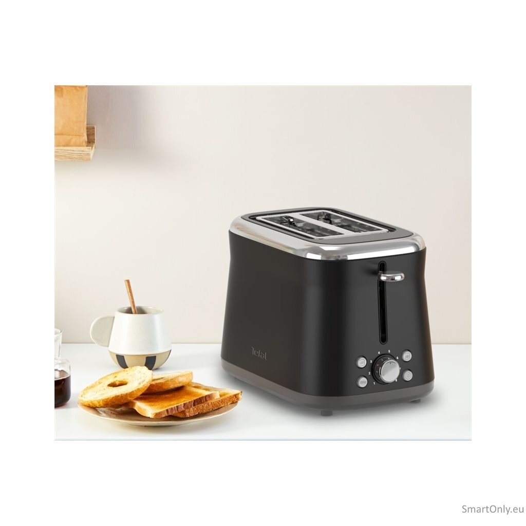 TEFAL Toaster | TT7208E0 Collection Retro | Power 850 W | Number of slots 2 | Housing material Stainless steel | Black 9