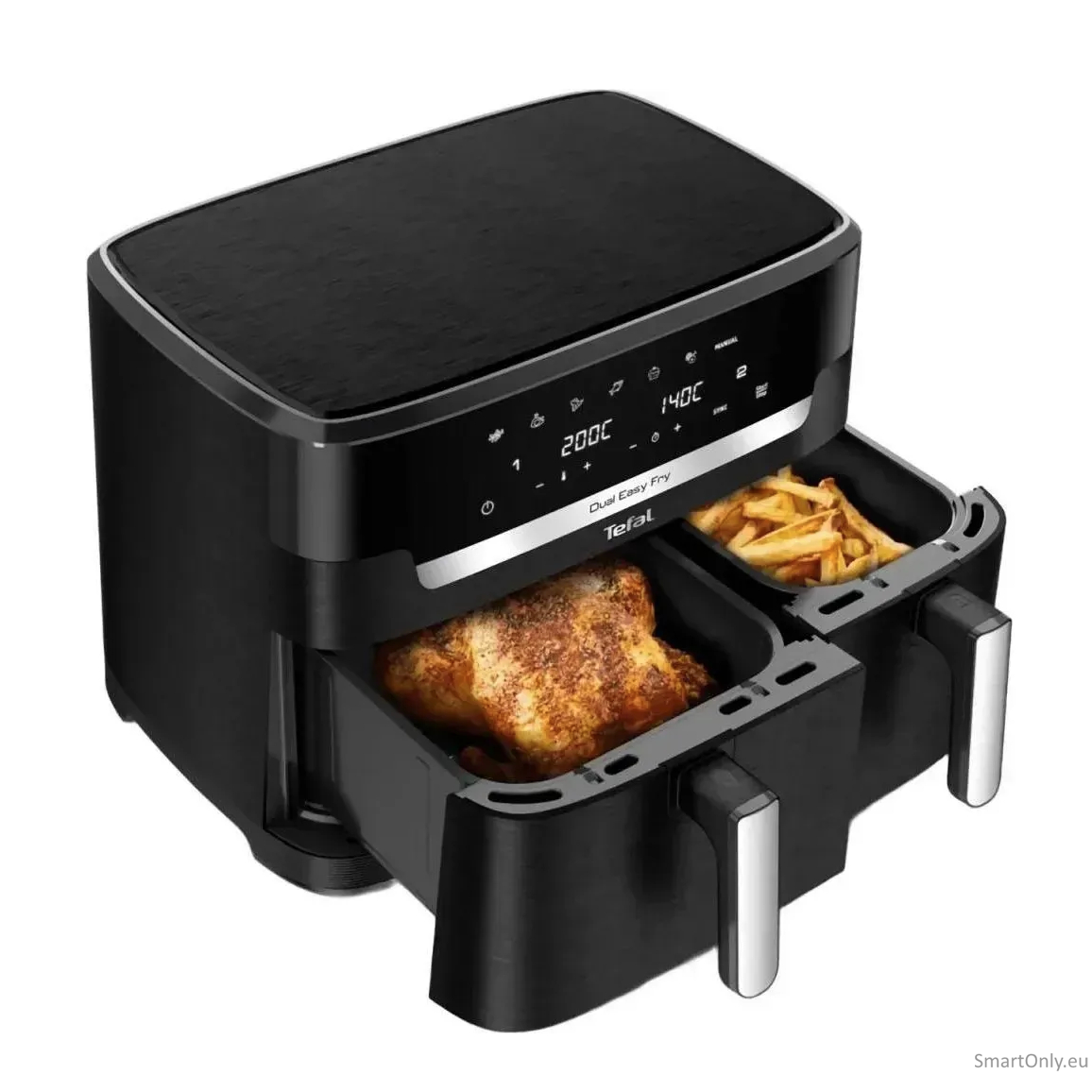 TEFAL | Air Fryer | EY942HE0 Easy Fry Dual XXL | Power 2700 W | Capacity 11 L | Black TEFAL | Air Fryer | EY942HE0 Easy Fry Dual XXL | Power 2700 W | Capacity 11 L | Black