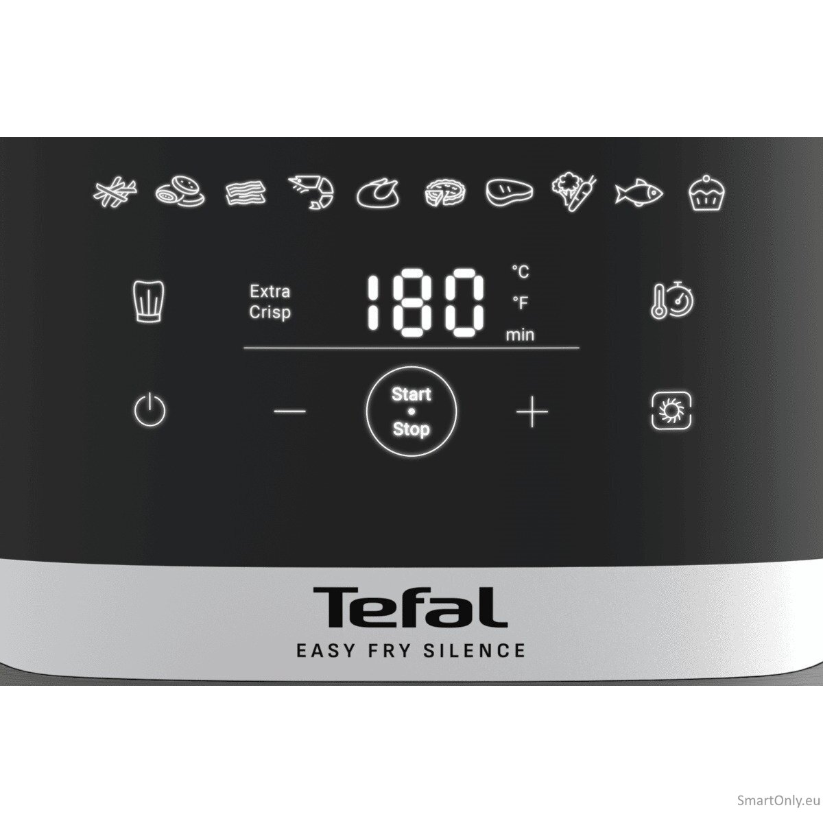 TEFAL Air Fryer | Easy Fry Silence EY551HE0 | Power 1650 W | Capacity 5 L | Gray 2 TEFAL Air Fryer | Easy Fry Silence EY551HE0 | Power 1650 W | Capacity 5 L | Gray 2