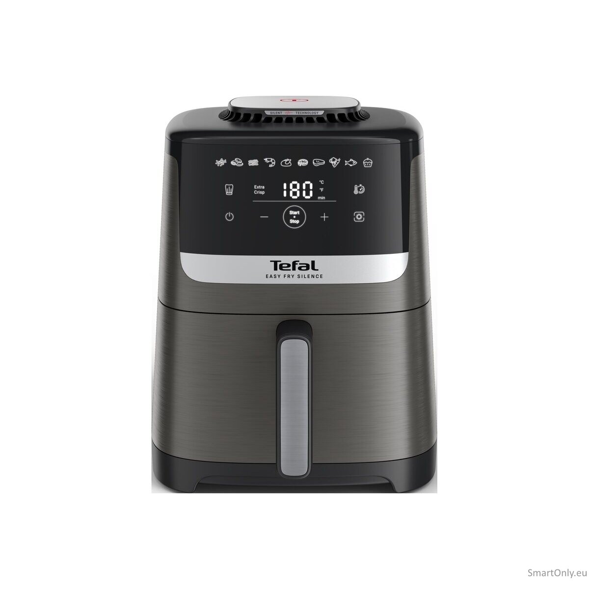 TEFAL Air Fryer | Easy Fry Silence EY551HE0 | Power 1650 W | Capacity 5 L | Gray 7 TEFAL Air Fryer | Easy Fry Silence EY551HE0 | Power 1650 W | Capacity 5 L | Gray 7
