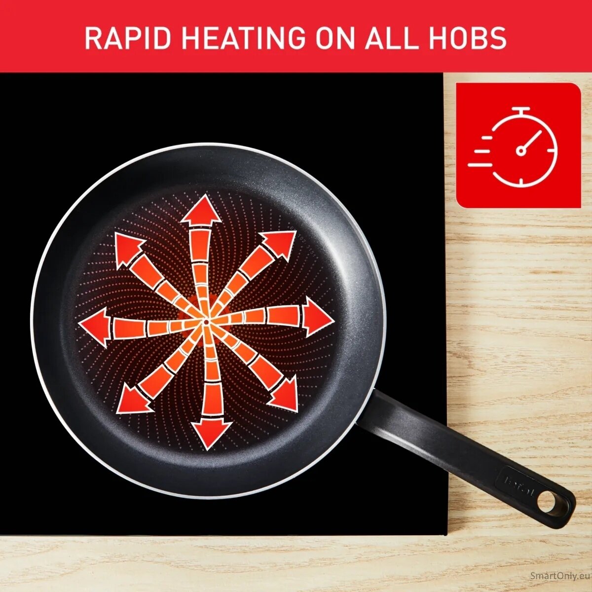 TEFAL Pan | H0560442 | Frying | Diameter 24 cm | Suitable for induction hob | Fixed handle | Black 4 TEFAL Pan | H0560442 | Frying | Diameter 24 cm | Suitable for induction hob | Fixed handle | Black 4