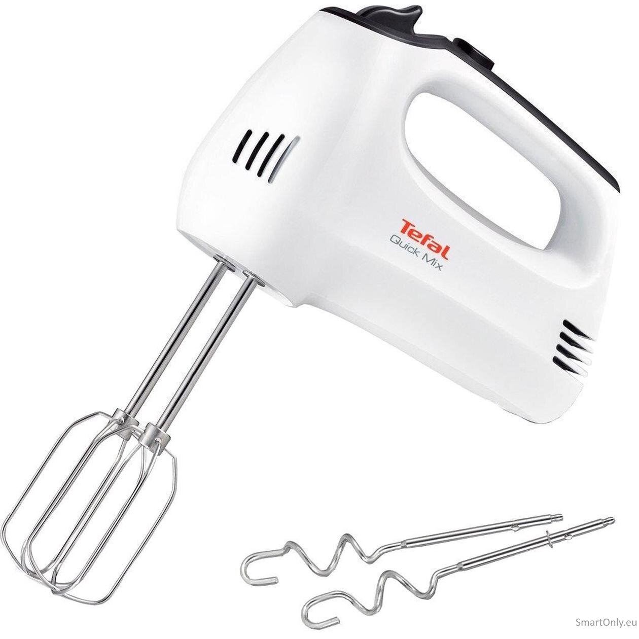 TEFAL Hand mixer | HT3101 QuickMix | Hand Mixer | 300 W | Number of speeds 5 | Turbo mode | White TEFAL Hand mixer | HT3101 QuickMix | Hand Mixer | 300 W | Number of speeds 5 | Turbo mode | White