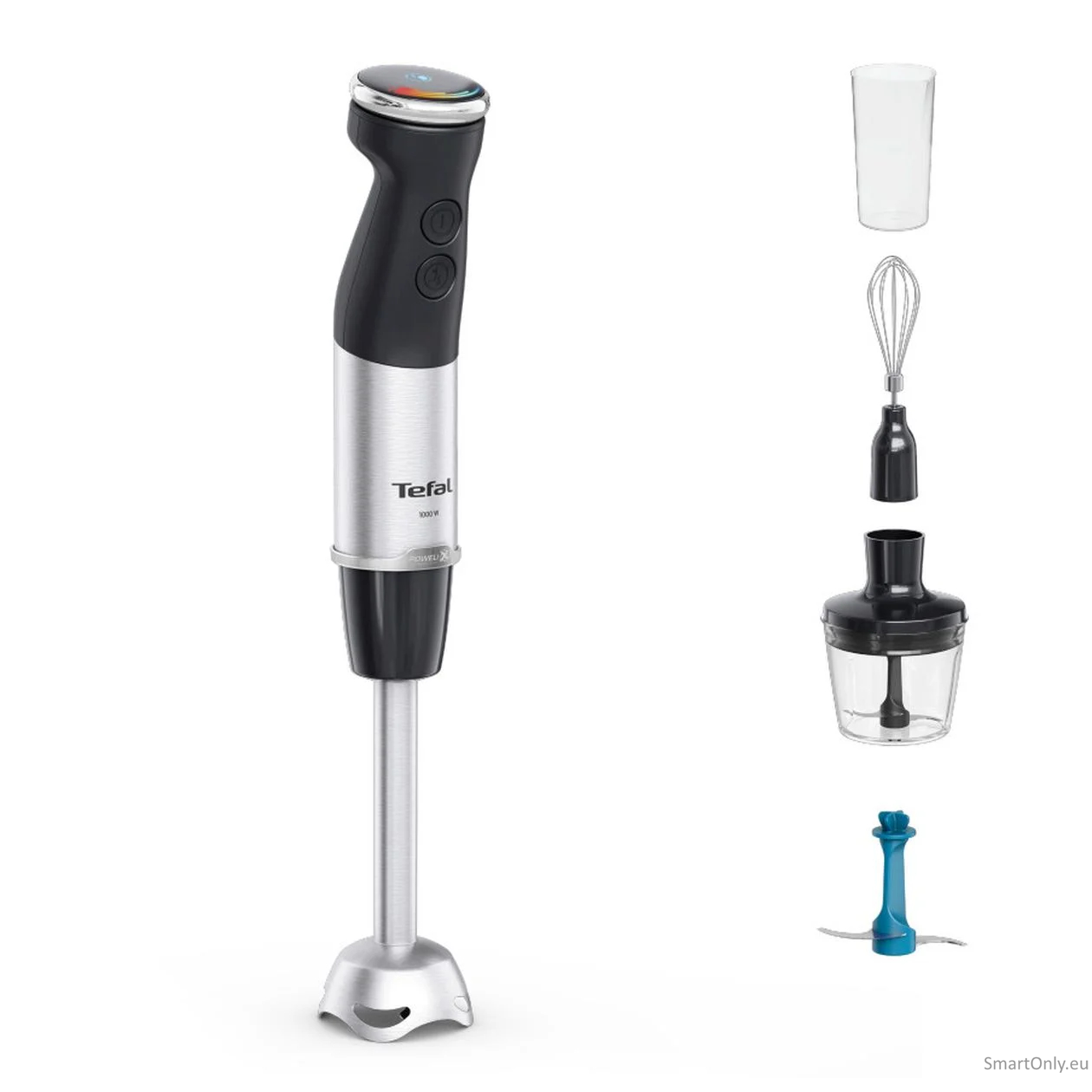 TEFAL | HB67E830 Quickchef+ | Hand Blender | 1000 W | Hand Blender | Number of speeds 20 | Turbo mode | Ice crushing | Black/Stainless Steel 2 TEFAL | HB67E830 Quickchef+ | Hand Blender | 1000 W | Hand Blender | Number of speeds 20 | Turbo mode | Ice crushing | Black/Stainless Steel 2