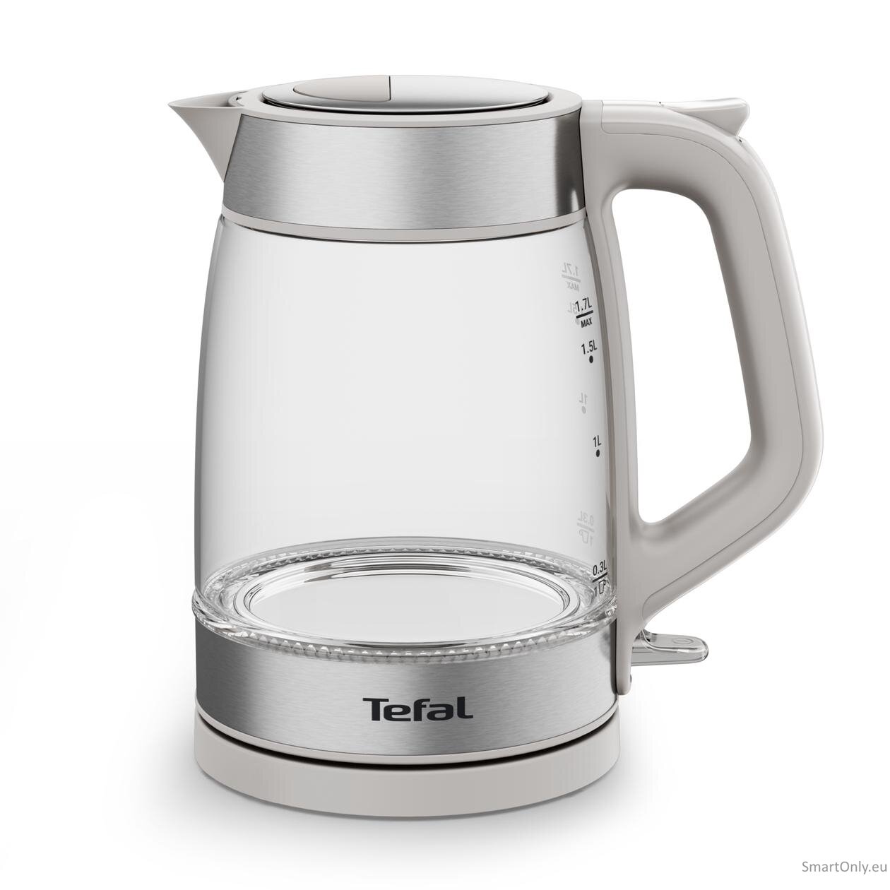 TEFAL Kettle | KI605B30 | 2200 W | Electric | 1.7 L | Glass | 360° rotational base | Grey 2