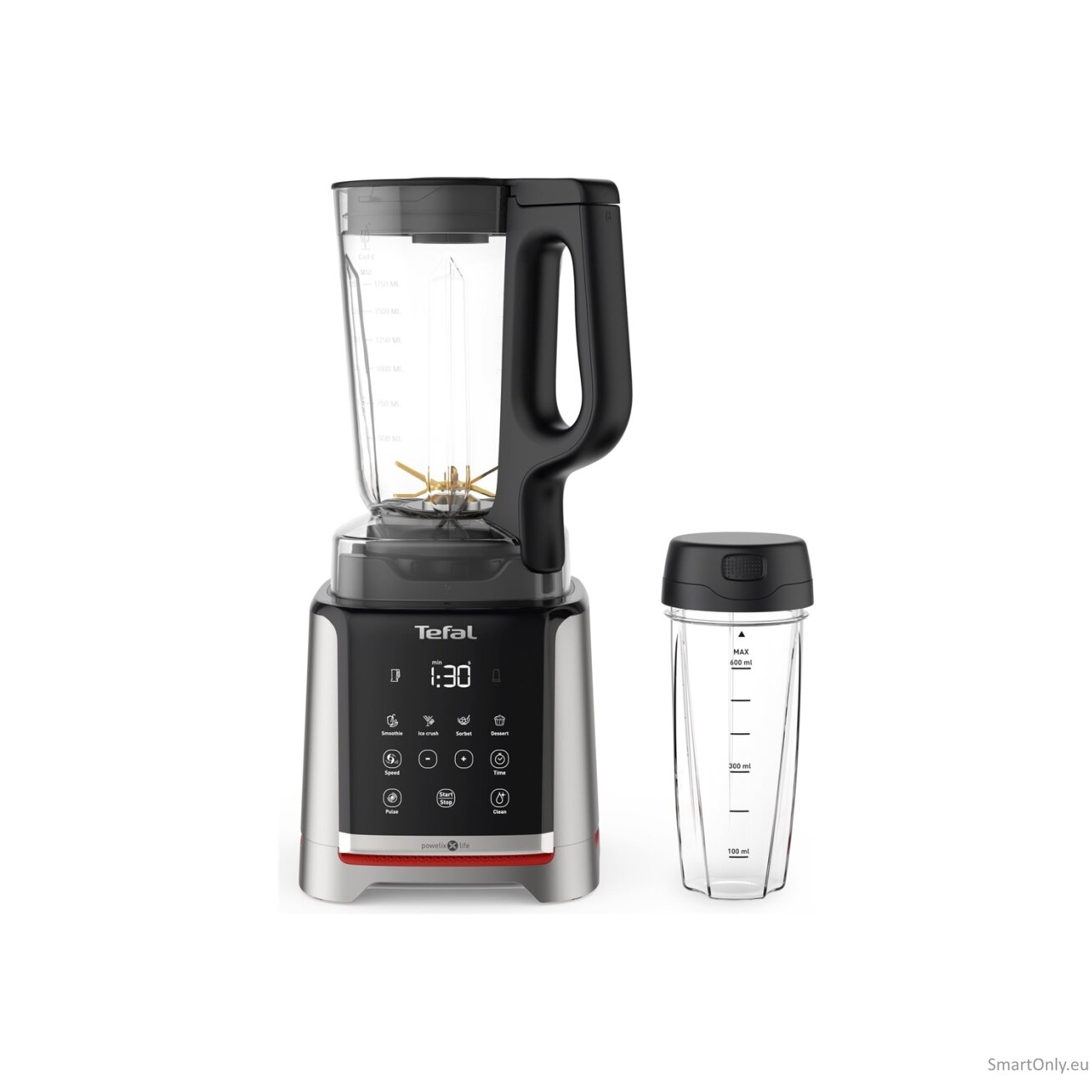 TEFAL | Blender | Infiny Mix+ BL91HD31 | Tabletop | 1600 W | Jar material Tritan | Jar capacity 2.6 L | Ice crushing | Stainless Steel/Black 4 TEFAL | Blender | Infiny Mix+ BL91HD31 | Tabletop | 1600 W | Jar material Tritan | Jar capacity 2.6 L | Ice crushing | Stainless Steel/Black 4