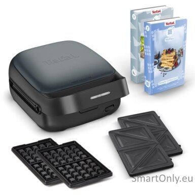 TEFAL | Sandwich and Waffle Maker | Snack Colletion | 700 W | Number of plates 2 | Ceramic coating | Black TEFAL | Sandwich and Waffle Maker | Snack Colletion | 700 W | Number of plates 2 | Ceramic coating | Black