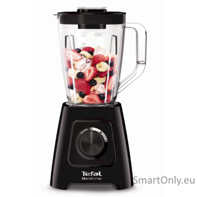 TEFAL Blender BL420838 BlendForce Tabletop 600 W Jar material Plastic Jar capacity 1.25 L Ice crushing Black