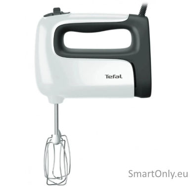 TEFAL | Hand mixer | HT461138 Prep'Mix+ | Hand Mixer | 500 W | Number of speeds 5 | Turbo mode | White/Grey