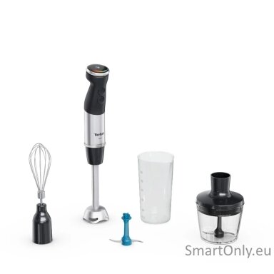 TEFAL | HB67E830 Quickchef+ | Hand Blender | 1000 W | Hand Blender | Number of speeds 20 | Turbo mode | Ice crushing | Black/Stainless Steel