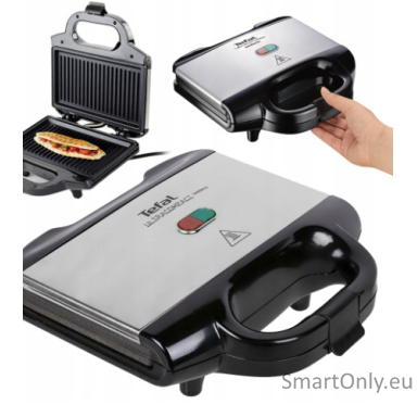 TEFAL | Sandwich Maker | SM157236 | 700 W | Number of plates 1 | Black/Stainless steel TEFAL | Sandwich Maker | SM157236 | 700 W | Number of plates 1 | Black/Stainless steel