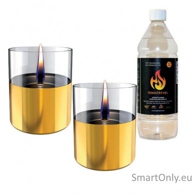 Ekologiškų žvakių dovanų rinkinys Tenderflame Gold