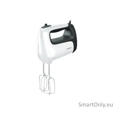 TEFAL | Hand mixer | HT461138 Prep'Mix+ | Hand Mixer | 500 W | Number of speeds 5 | Turbo mode | White/Grey 4 TEFAL | Hand mixer | HT461138 Prep'Mix+ | Hand Mixer | 500 W | Number of speeds 5 | Turbo mode | White/Grey 4