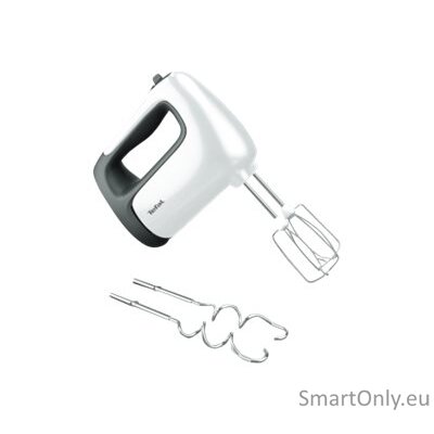 TEFAL | Hand mixer | HT461138 Prep'Mix+ | Hand Mixer | 500 W | Number of speeds 5 | Turbo mode | White/Grey 5 TEFAL | Hand mixer | HT461138 Prep'Mix+ | Hand Mixer | 500 W | Number of speeds 5 | Turbo mode | White/Grey 5