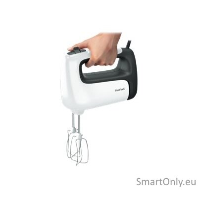 TEFAL | Hand mixer | HT461138 Prep'Mix+ | Hand Mixer | 500 W | Number of speeds 5 | Turbo mode | White/Grey 8 TEFAL | Hand mixer | HT461138 Prep'Mix+ | Hand Mixer | 500 W | Number of speeds 5 | Turbo mode | White/Grey 8
