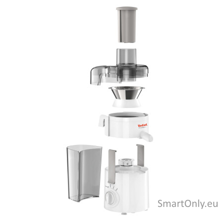 TEFAL | Juicer | ZE370138 Fruitelia Plus | White/Pepper | 350 W | Number of speeds 2 + Pulse 2 TEFAL | Juicer | ZE370138 Fruitelia Plus | White/Pepper | 350 W | Number of speeds 2 + Pulse 2