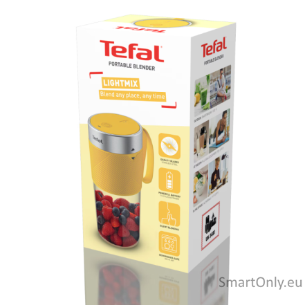 TEFAL | Blender | BL1C0230 LightMix On the Go | Tabletop | Jar material Tritan | Jar capacity 0.3 L | Yellow/Transparent 4