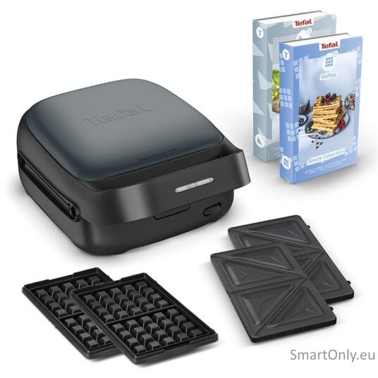 TEFAL | Sandwich and Waffle Maker | Snack Colletion | 700 W | Number of plates 2 | Ceramic coating | Black 1 TEFAL | Sandwich and Waffle Maker | Snack Colletion | 700 W | Number of plates 2 | Ceramic coating | Black 1