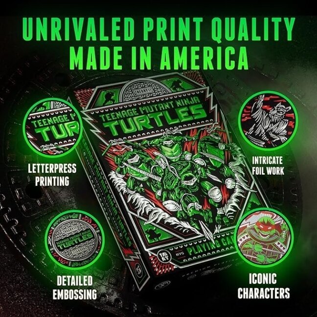 Teenage Mutant Ninja Turtles žaidimo kortos Theory11 4