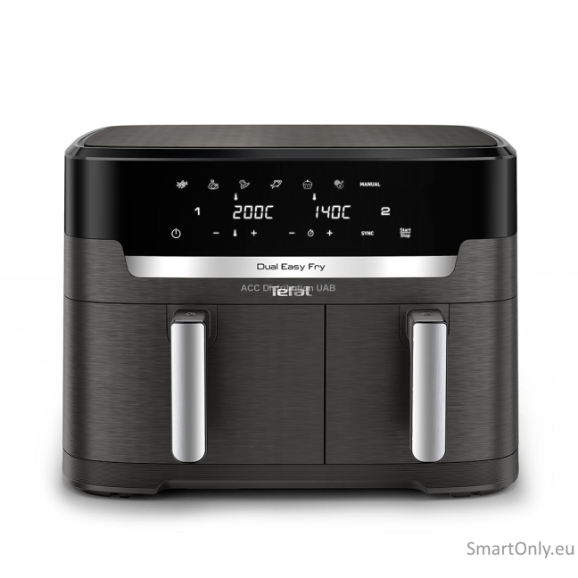 TEFAL | Air Fryer | EY942HE0 Easy Fry Dual XXL | Power 2700 W | Capacity 11 L | Black 3 TEFAL | Air Fryer | EY942HE0 Easy Fry Dual XXL | Power 2700 W | Capacity 11 L | Black 3