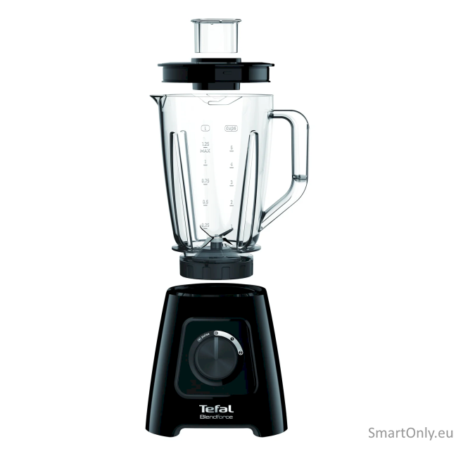 TEFAL Blender BL420838 BlendForce Tabletop 600 W Jar material Plastic Jar capacity 1.25 L Ice crushing Black 2 TEFAL Blender BL420838 BlendForce Tabletop 600 W Jar material Plastic Jar capacity 1.25 L Ice crushing Black 2