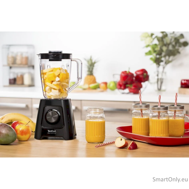TEFAL Blender BL420838 BlendForce Tabletop 600 W Jar material Plastic Jar capacity 1.25 L Ice crushing Black 3 TEFAL Blender BL420838 BlendForce Tabletop 600 W Jar material Plastic Jar capacity 1.25 L Ice crushing Black 3