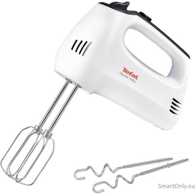 TEFAL Hand mixer | HT3101 QuickMix | Hand Mixer | 300 W | Number of speeds 5 | Turbo mode | White TEFAL Hand mixer | HT3101 QuickMix | Hand Mixer | 300 W | Number of speeds 5 | Turbo mode | White