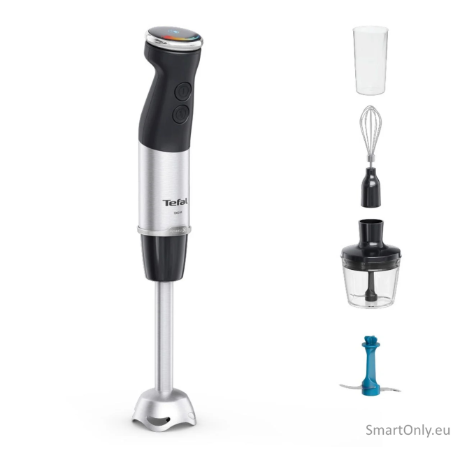TEFAL | HB67E830 Quickchef+ | Hand Blender | 1000 W | Hand Blender | Number of speeds 20 | Turbo mode | Ice crushing | Black/Stainless Steel 2 TEFAL | HB67E830 Quickchef+ | Hand Blender | 1000 W | Hand Blender | Number of speeds 20 | Turbo mode | Ice crushing | Black/Stainless Steel 2